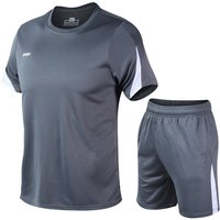 Summer Men's Oversized Quick Drying And Breathable Running Suit Loose Fitting Casual Fitness Short Sleeved 2024 New