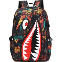 2026 Cross-border Exclusive Children's Schoolbag For Primary School Students, Shark Personalized Pattern Print, Large