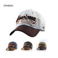 New Style Personality Korean Version Trendy Unisex Sun Spring Autumn With Letter 01 Denim Sunshade Hat Leather Brim