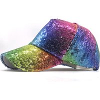 Sequins Baseball Cap Summer Cotton Hat Snapback Hip hop Gorras Bones Party hat