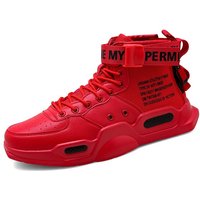 Mens Casual Cushion Sneakers High Top Footwear Lace up Running Shoes