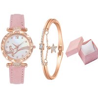 Women’s Bracelet Watch Fashion Simple Butterfly Five-piece Watch Set