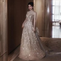 Clothing Champagne Host Birthday Ceremony Art Exam Dress Temperament Celebrity Female