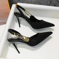 Designer Pointed High Heels Rhinestone Party Dress Sandals 2024 Fashion Elegant Sexy Office Gladiator Pumps