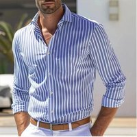 Men's Long Sleeved Striped Shirts Button Down Casual Stylish Comfortable Style 23 Perfect For Vacation Look