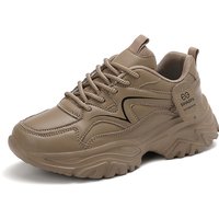 New mesh breathable casual shoes soft sole lightweight muffin running shoes