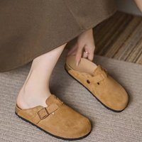 Lazy Cloth Toe Slippers Fashion Outerwear Flat Soled Couple Large