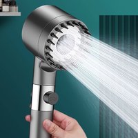 High Pressurized Filter Shower Head 3 mode Adjustable Spray Massage Brush Rain Faucet Bathroom Accessories