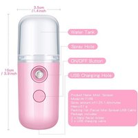 Portable Nano Facial Mist – Handy Steamer For Hydrating And Mist Hand Eyelash Extensions – 30ml USB Mist Handy Steamer For Facial Hydrating