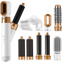 Electric Hot Air Brush 8 In 1 Dryer Hair Straightener Curling Styling Tool Set professional hair styler