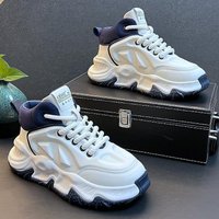 Spring 2024 New Casual Color Blocked Dad Men's Thick Soled Height Increasing Sports Forrest Gump Trendy Shoes