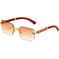 Sunglasses Fashion Sunglasses Ultra Clear Frameless Sunglasses Ocean Lens Diamond Cutting Edge Trend