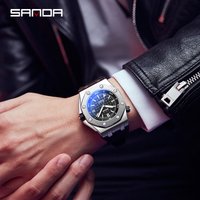 New Fashionable Men's Quartz Watch With Calendar Sports Waterproof, Night Light Men's Quartz Watches