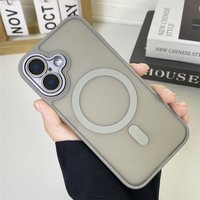 Magnetic Matte Translucent Armor Shockproof Case iPhone 16 15 14 13 12 11 Pro Max Plus Magsafe Wireless Charge Cover