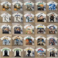 Godspeed European American Cross border High quality Printed T shirt Hip hop Loose Short sleeve