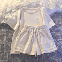 Women's Fashion Loose Short-sleeved Shorts Two-piece Set