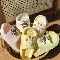 Adorable Cartoon Character Slides Ultra Soft Thick Sole Non Slip Indoor Outdoor Bath Slippers