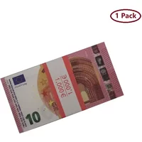 Wholesale FAUX Billet 10 50 100 200 500 Euro Prop Toy Copy Money Fake Banknotes 100PCS Pack
