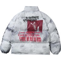 Clothing trendy brand autumn winter couple street oversiz hand stuffed cotton jacket