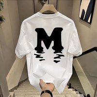 Men's Clothing Cotton Printed Men's Short Sleeved T Shirt 2025 New Summer Hot Selling Trend Casual Round Neck T Shirt