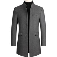 Clothing autumn winter woolen coat mid length windbreaker cotton thickened coat
