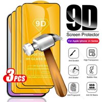 3PCS 9D Full Glue Tempered Glass Iphone14 Iphone 14 Pro Max Screen Protectors Safety Glass On I Phone 14x ProMax Pho