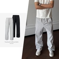 JMWH Non Lu Brand Laser Perforated "Peace Breaker" Zipper Outdoor Casual Pants
