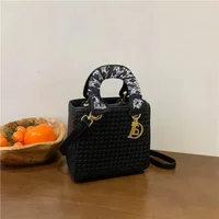 bag Purse 2025 Shell Women Designer New Fashion Commuter Print Shoulder Crossbody Bag Denim Black