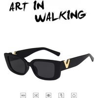 Sunglasses V small frame square fashion trend sunglasses retro street walker