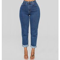 Clothing Jeans Loose High Waist Nine Points Straight Pants
