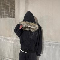 Retro Y2K Streetwear Hoodie Fleece Lined Hood & Cartoon Print Oversized Pullover Sweatshirt &
