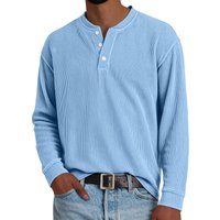 " Corduroy Button Up Shirt – Premium Polyester Blend Relaxed Fit & Button Down Collar "