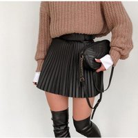 Clothing Skirt Fashion Casual Pleated Skirt Slimming Sexy Short Skirt