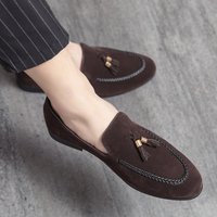 Plus Large Big Size 38-46 Tassel Men Casual Shoes Leather Loafers Office Shoes For Men Driving Moccasins Slip On Fashion Shoes