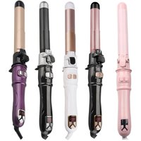 10 Temperature Ceramic Tourmaline Hair Curler & Straightener 25mm Dual Voltage Worldwide Use CE FCC ROHS Certified