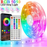 40M 131ft LED Strip Lights APP 44Key Remote Control USB 5V Music Sync RGB Flexible Tape Diode Lights Party Home Luces LED
