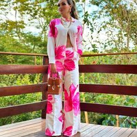 Spot Spring 2024 Suit Long sleeved Spring Autumn Fashion Casual Two piece Set