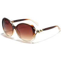 Stylish Oversized Polarized Sunglasses Slimming Four Leaf Clover Design High End Trendy Outdoor Sun Protective Glasses