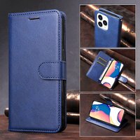Solid Color Wallet Case for Xiaomi 12 Pro 11 11T 10 Pro PU Leather Card Slots Flip Holster for Poco M4 Pro X4 Pro F4 GT