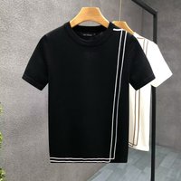 European Light Luxury Short Sleeved Sweater 2025 Spring Autumn Fashion Trendy Knitted Sweater Half Sleeved Casual Knitted T Shirt