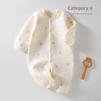 Autumn Winter Onesies Thin Cotton Boneless Warm Clothes