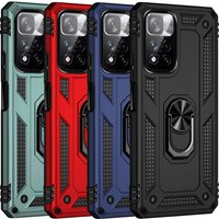 Shockproof Armor Bumper Case Xiaomi Redmi Note 12 11 11S 10 Pro Max 11T 10T 10S X3 A1 X4 X5 13 12X Metal Ring Cover