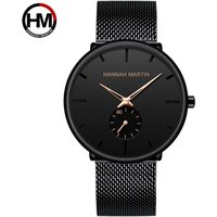 Popular Men's Classic Quartz Watch with Calendar, Student Fashion Small Second Hand, Leisure and Simple Steel Band Watch