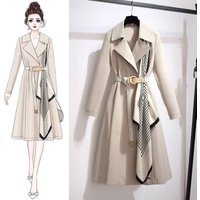 Women's spring and autumn plus size loose slim temperament women's coat casual student coat