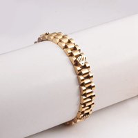 10mm Wide Stainless Steel Crown Graphic High Quality Chain Fashion Men’s And Women’s Bracelet
