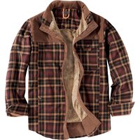 US Plaid Shirt Plush Oversized Winter Warm Pure Cotton Jacket