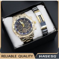 Watches Model Watch Large Dial Non Mechanical Quartz Watch Steel Strap Bracelet Export Watch
