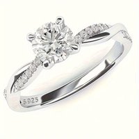 Cross Border Source European American Diamond Internet Celebrity Live Hot Selling S925 Plated .