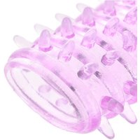 Sexy Finger Soft Gel Crystal Locking Ring Buckle Sleeve Thorns 12 Dragon Balls