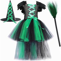 Mother & Kids children's dress witch skirt Halloween performance costume witch role play girls tutu skirt